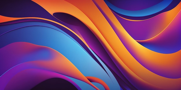 A colorful background with a blue and orange swirls.