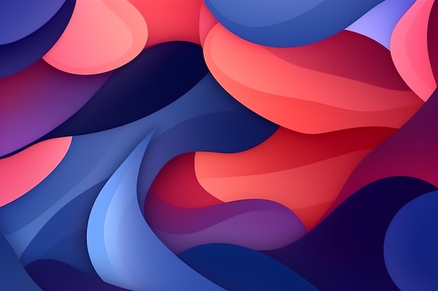 A colorful background with a blue and red background.