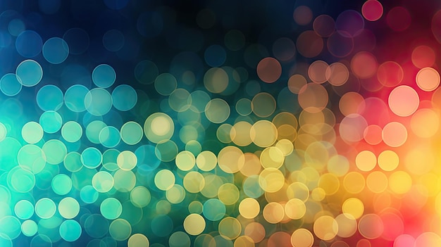 A colorful background with a blue and yellow circle in the center.