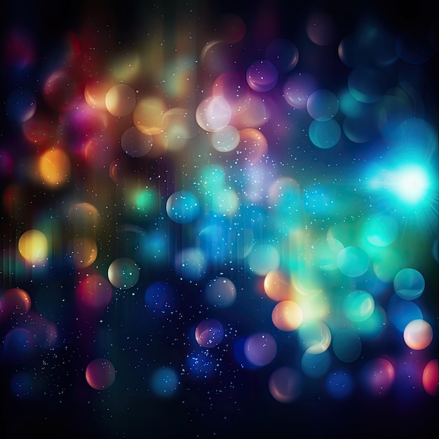 A colorful background with a blurry light in the middle.