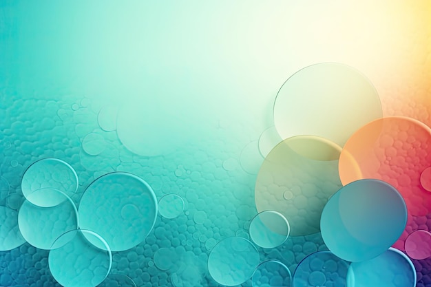 A colorful background with bubbles and the word bubble on it