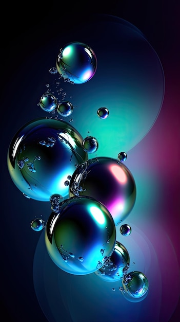 A colorful background with bubbles and the words " the word " on it "