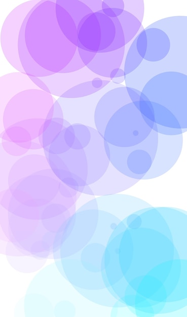 A colorful background with circles in blue and pink.