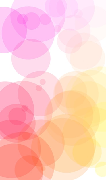 A colorful background with circles in pink and yellow.