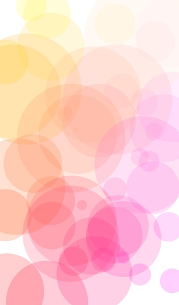 A colorful background with circles in pink and yellow.