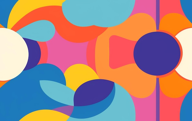 A colorful background with circles and the word " confetti " on it.