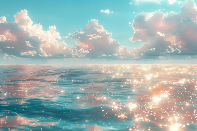 A colorful background with clouds on the ocean high quality high resolution