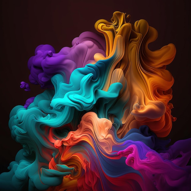 A colorful background with a colorful background and the word " smoke ".