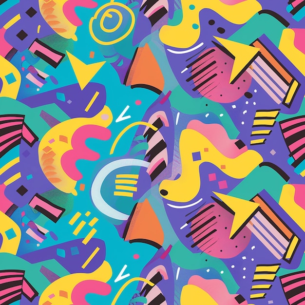 a colorful background with colorful designs and a colorful design