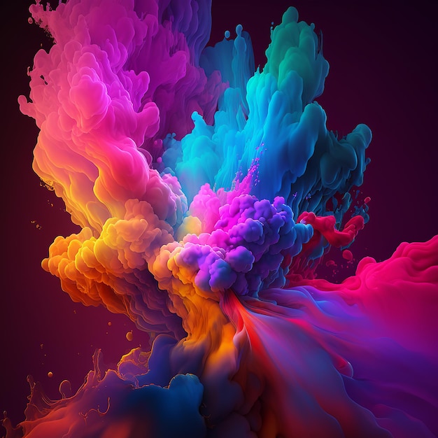 A colorful background with a colorful explosion.