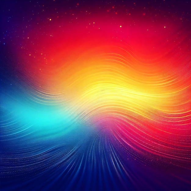 a colorful background with a colorful image of a wave