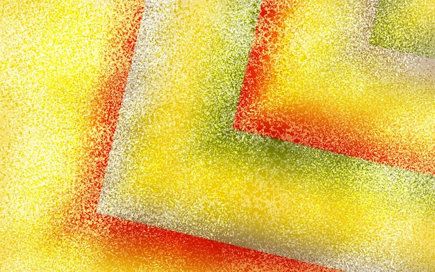 A colorful background with a colorful sponge and a square of red and yellow.