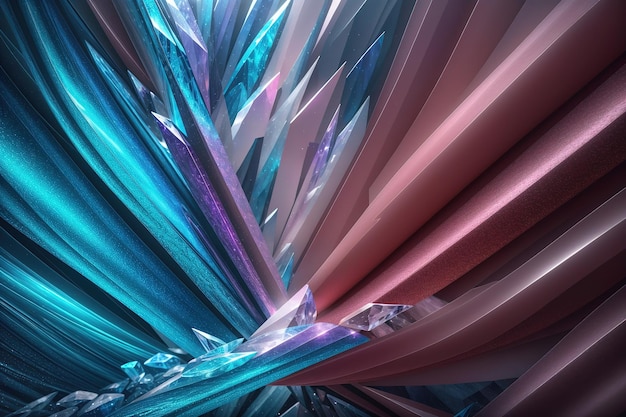 A colorful background with crystals and the word ice on it