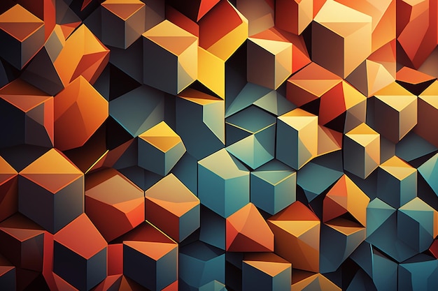 A colorful background with cubes and the word cubes on it