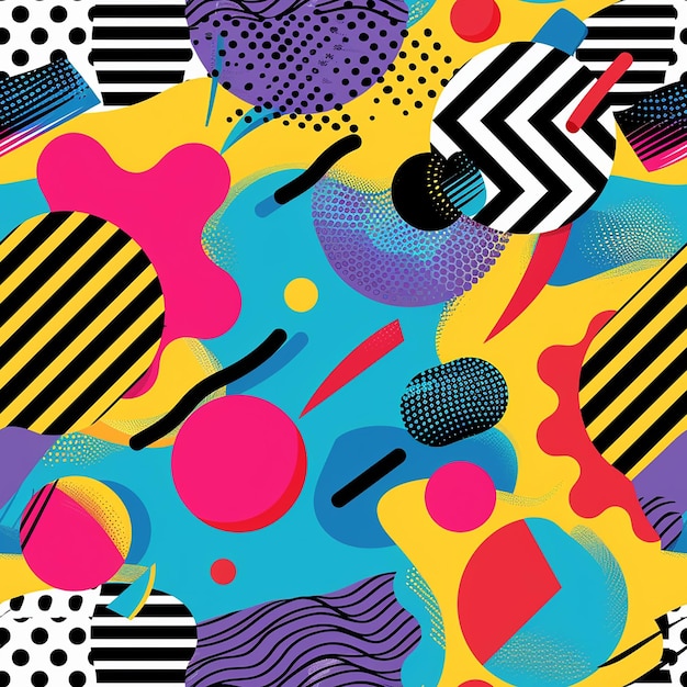 a colorful background with different colored dots and a colorful background