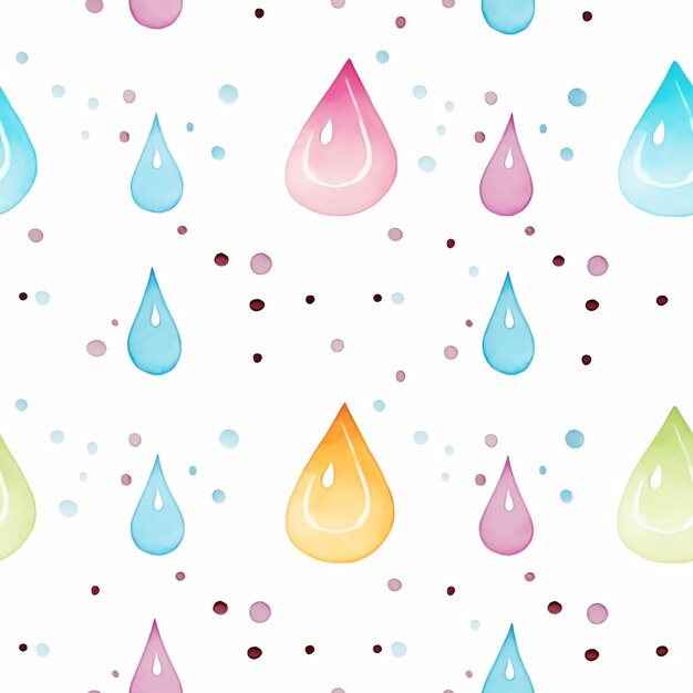 Photo a colorful background with drops of raindrops