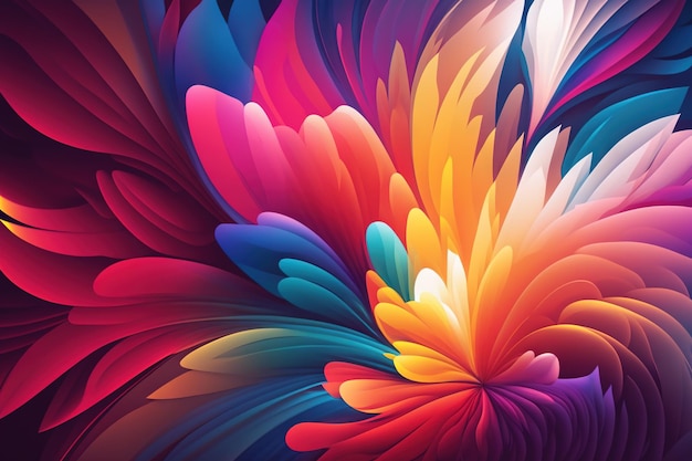 A colorful background with a flower design