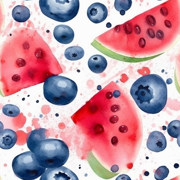 a colorful background with fruits and berries and the words fruit on it