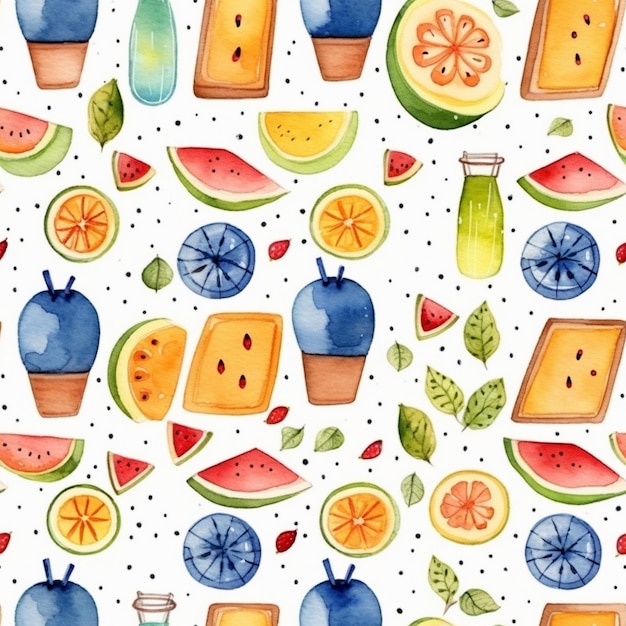 Photo a colorful background with fruits and berries and the words fruit on it