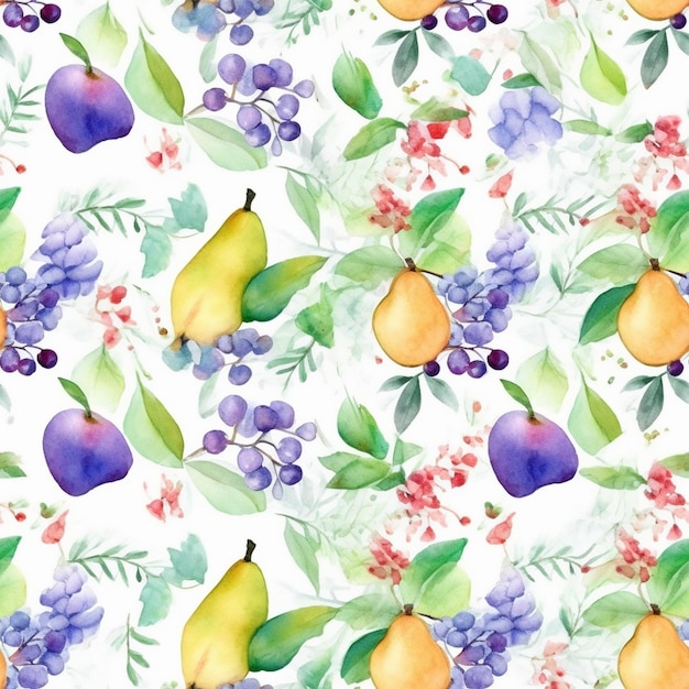 Photo a colorful background with fruits and berries and the words fruit on it