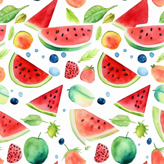 a colorful background with fruits and berries and the words fruit on it