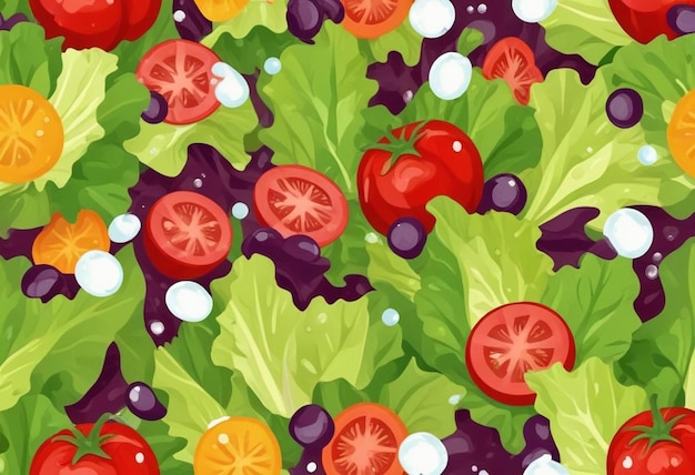 Photo a colorful background with fruits and vegetables and berries