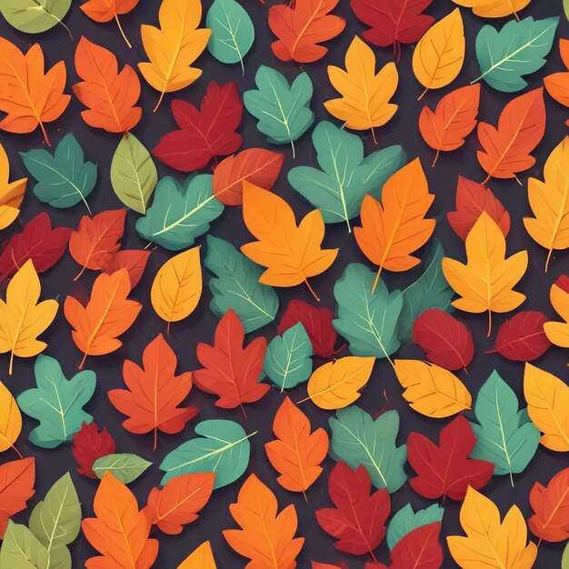 a colorful background with leaves that have the word  autumn  on it