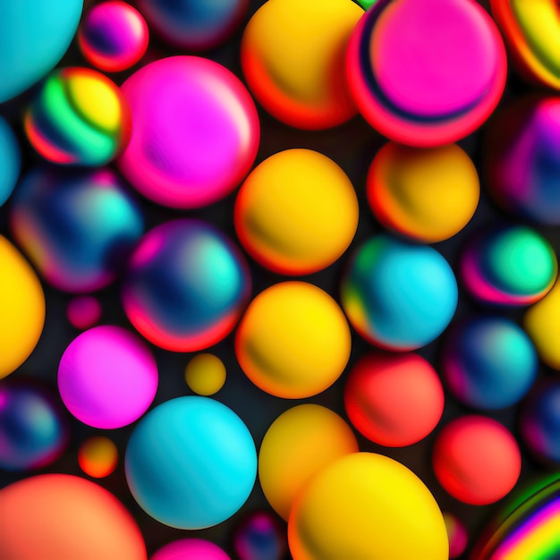 A colorful background with a lot of balls.