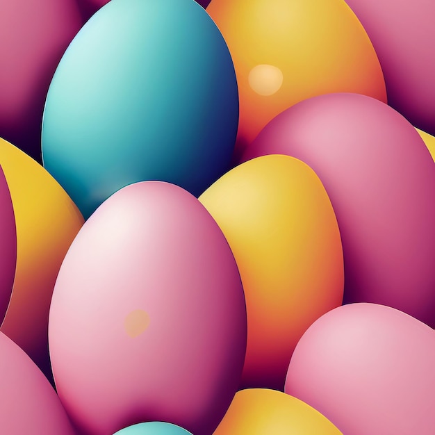 A colorful background with a lot of eggs.