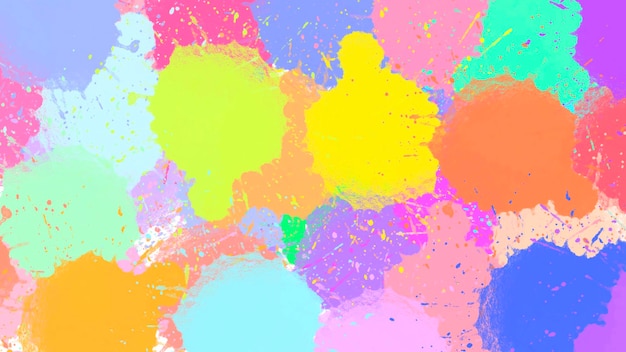 A colorful background with a lot of paint splatters