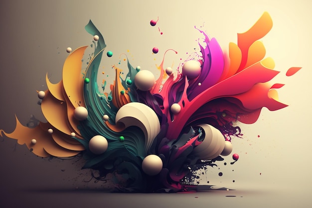 A colorful background with a lot of shapes and colors.