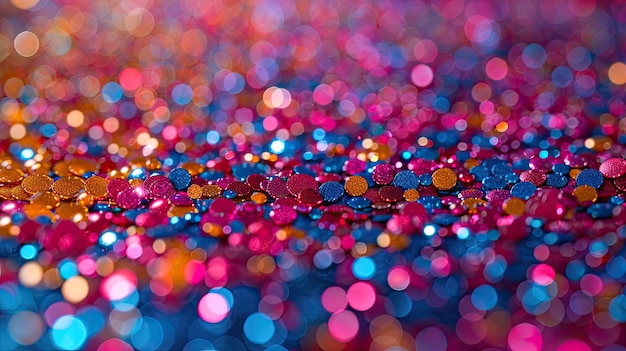 A colorful background with many small circles of different colors