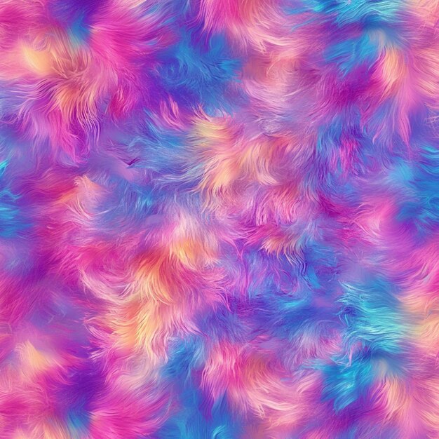 Photo a colorful background with a pattern of feathers