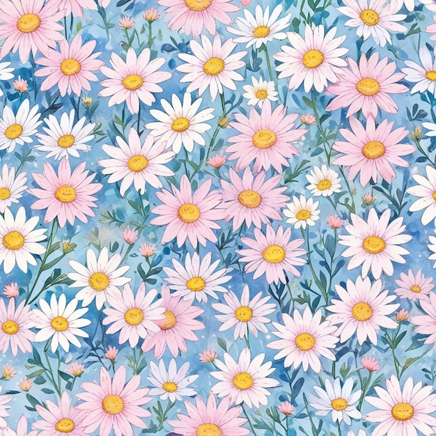 a colorful background with a pattern of flowers