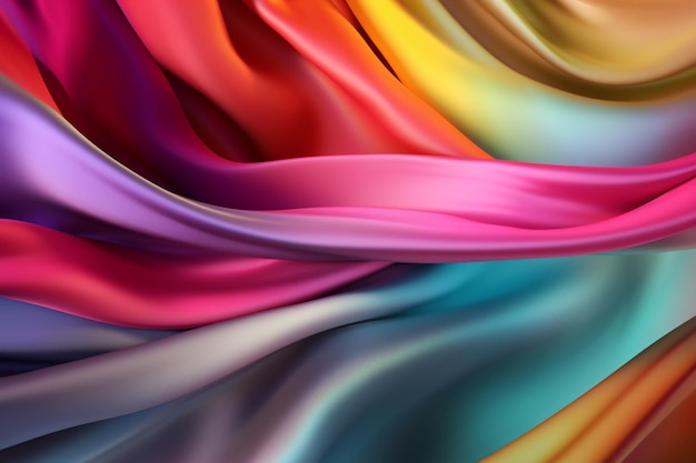 A colorful background with a pink and blue ribbon.