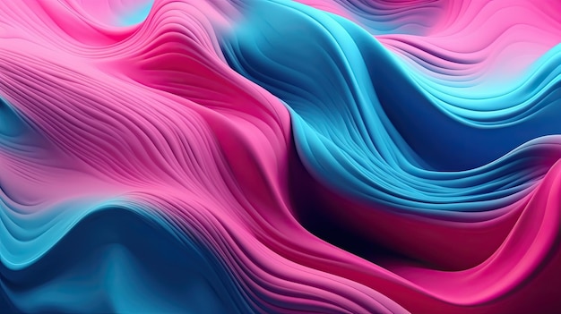 A colorful background with a pink and blue waves.