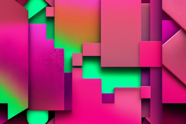 A colorful background with a pink and green background.