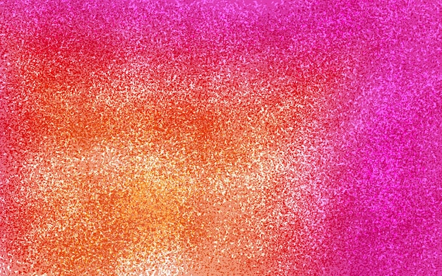 A colorful background with a pink and orange glitter texture.