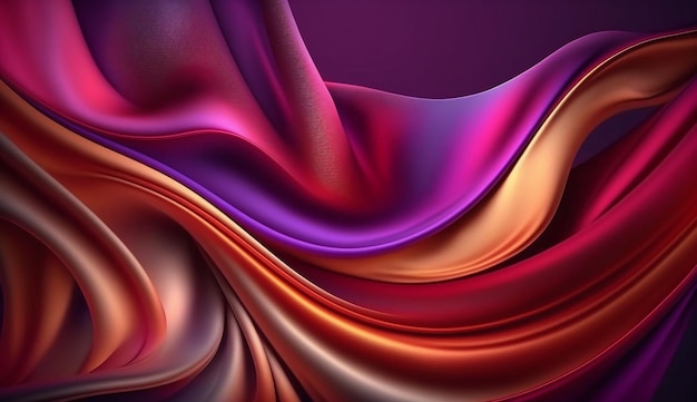 A colorful background with a purple and orange swirls.