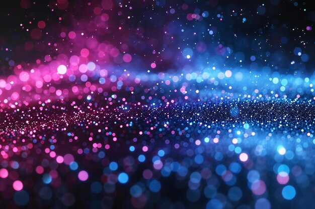 Photo a colorful background with purple and pink glitters