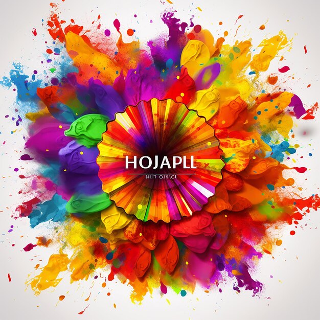 Photo a colorful background with a rainbow colored circle and the word arri on it