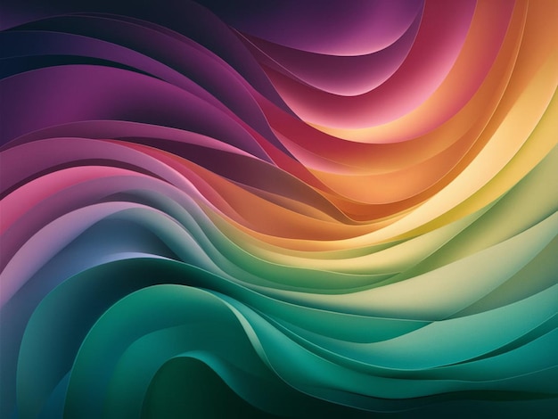 a colorful background with a rainbow colored wave