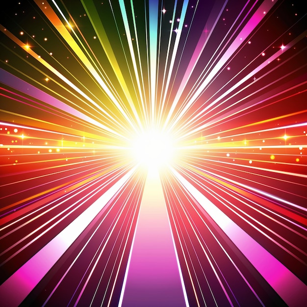 Photo a colorful background with a rainbow of light and a multicolored background