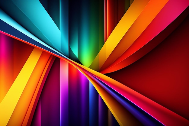 A colorful background with a rainbow pattern.