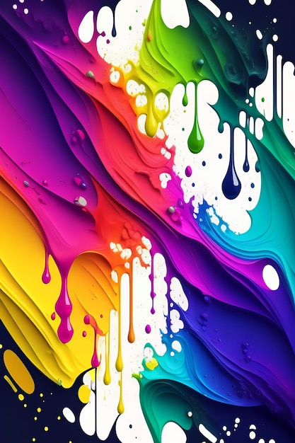 Colorful background with a rainbow and the word color on it