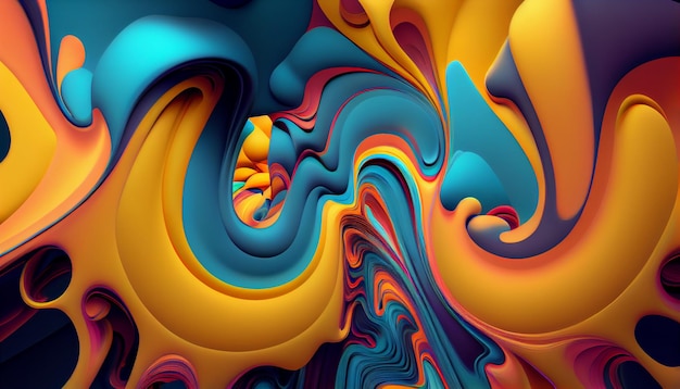 A colorful background with a spiral design.