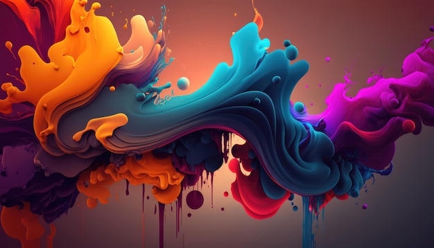 A colorful background with a splash of paint.