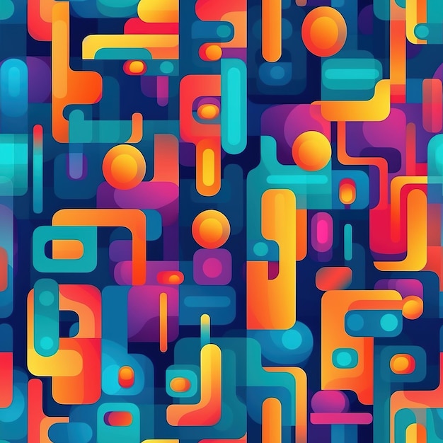 Colorful background with a square pattern