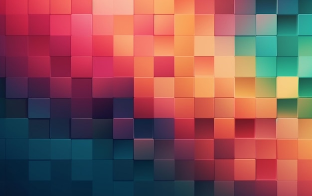 A colorful background with squares in different colors.