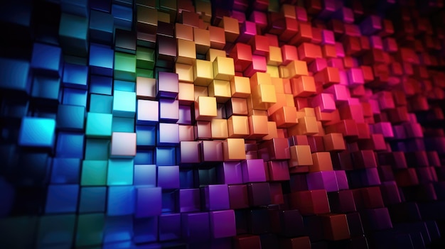 A colorful background with squares